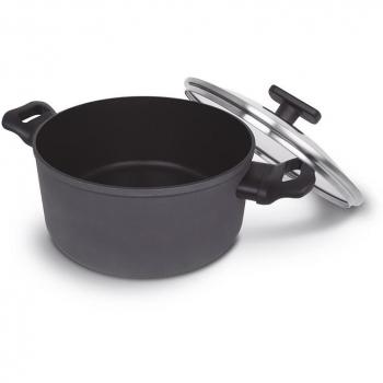 Cacerola Antiadherente 20 Cm Aluminio Forjado Quantanium Negro