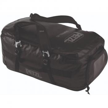 Petzl Duffel 85L - Bolsa de transporte de gran capacidad, mochila montaña, color negro