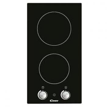 Placa de Inducción Integrada Candy Timeless CDH32KNF 29 cm con 2 Zonas y 3000W Negra