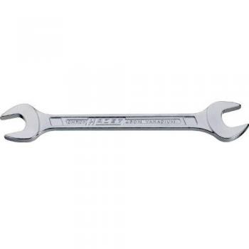 Llave de dos bocas fija HAZET 450N-16X17 mm, perfil hexagonal externo, longitud 205,7 mm, cromada