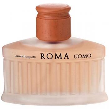 Eau de Toilette Laura Biagiotti Roma Uomo 40 ml - Characteristics: Citrus, Woody, Spicy notes; Top notes include Bergamot and Lemon; Heart notes feature Nutmeg and Violet; Base notes consist of Cedarwood and Amber;