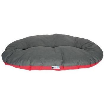 Almohada Ovalada Clásica Roja y Gris para Perros y Gatos Martin Sellier