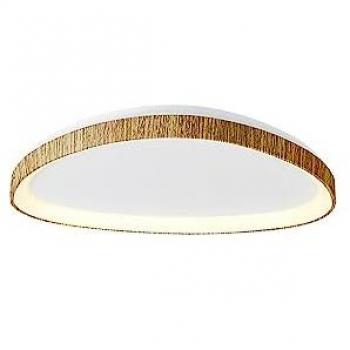 Plafón LED Triangular Niseko 42 cm 35W Madera 3000K 2300lm con Garantía de 3 Años