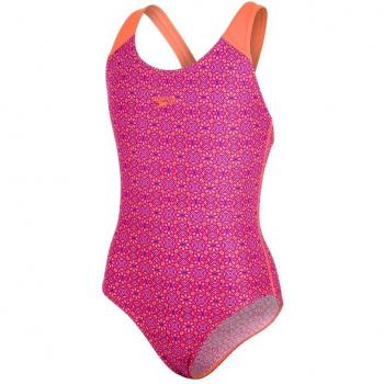 Speedo Polka Spot Allover Splashback Bañador, Niñas, Multicolor, 26