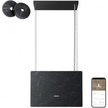 Campana Extractora de Isla Ciarra CD4850GB 48cm A+++ Mármol Negro 700m³/h Wi-Fi Touch 4 Velocidades