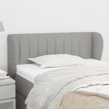 Cabecero de tela gris claro 93x23x78/88 cm Vidaxl