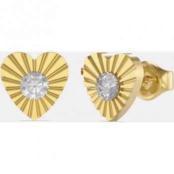 Guess - Pendientes Studs Party de acero y circonita.
