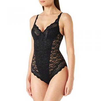 Triumph Amourette 300 Women's Lace Underwire Bodysuit - Black