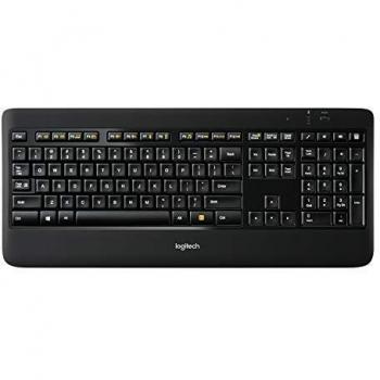 Logitech K800 Teclado Inalámbrico Retroiluminado para Windows, Tecnología Inlámbrica 2,4 GHz con Receptor USB Unifying, Teclas con Perfilado Laser, Recargable, PC/Portátil, Disposición QWERTY Español