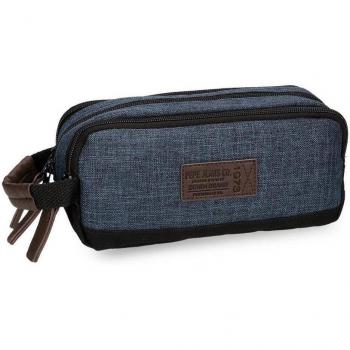 Pepe Jeans Worn 73 Neceser de Viaje, 1.98 Litros, Color Azul