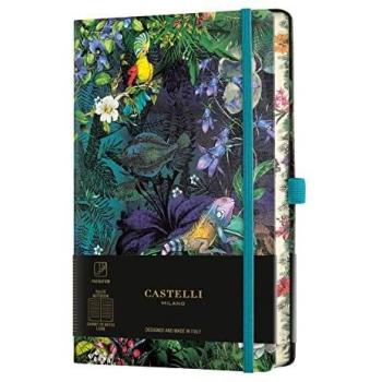 Cuaderno 13x21 cm Tapa Dura Rayas Castelli Eden Lily 240 Páginas