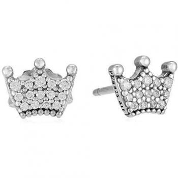 Pendientes Pandora 297127CZ mujer plata Coronas Encantadas
