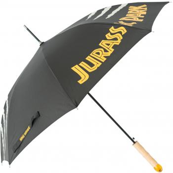 Paraguas Jurassic Park - Paraguas grande resistente automático de 90 cm, diseño juvenil negro, ideal para niños y hombres, merchandising original