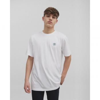 Camiseta de hombre blanca de manga corta Silbon