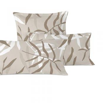 Funda de Almohada Multicolor HappyFriday Blanc Maple 60 x 70 cm, 100% Algodón, Calidad Premium 200