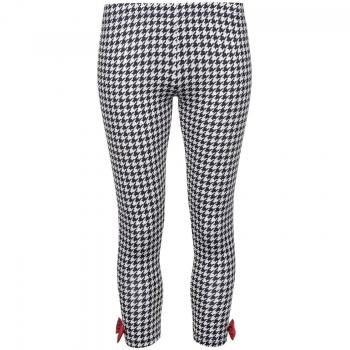 Pussy Deluxe Houndstooth Leggings Leggings negro-blanco XL