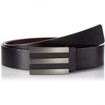 adidas 3-Stripes Reversible - Cinturón para hombre, color marrón, talla M