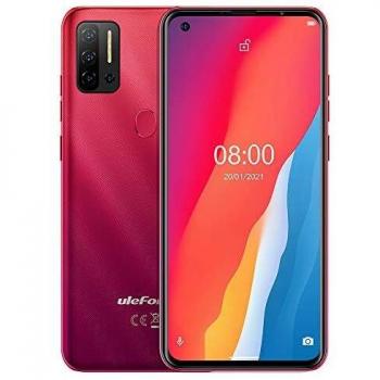 Android 11 Teléfono Móvil Libres, Ulefone Note 11P 4G Smartphone,Helio P60 Octa-Core 8GB+128GB,Dual SIM+ Dedicada SD Extensión 2TB, Cámara Cuatro 48MP, Pantalla HD+ 6.55'', GPS Huella Digital Rojo