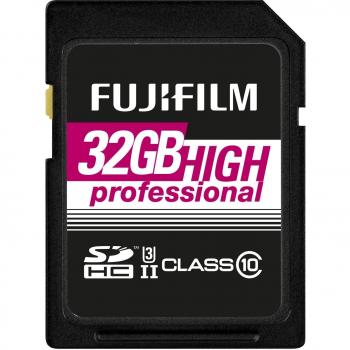 Fujifilm 04005767 SDHC de 32GB High Professional C10 UHS-II Negro