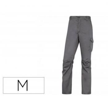 Delta plus Pantalon Gris/Negro multibolsillo t/m