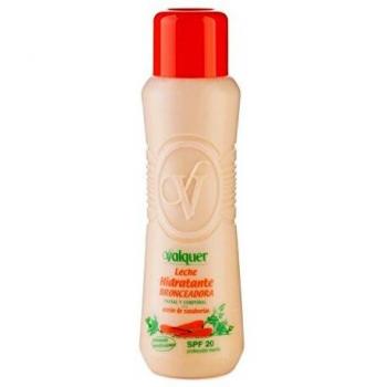 Válquer Leche Solar Hidratante Bronceadora Zanahoria Facial-Corporal Spf 20, 480 Mililitros