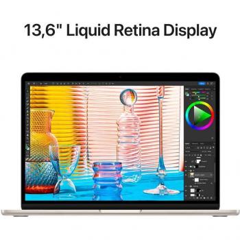 Portátil Apple MacBook Air M2 de 13.6 con 8 GB de RAM y 512 GB SSD en color Beige