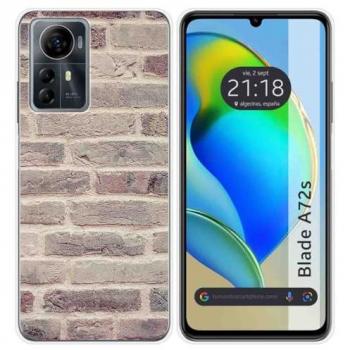 Funda de Silicona para Zte Blade A72s con Diseño de Ladrillo 01