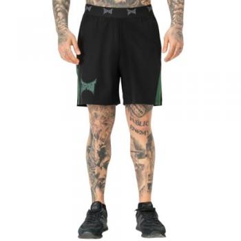 Shorts de Entrenamiento Tapout Negros para Hombre con Ajuste Normal