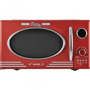 Horno Microondas Multifunción con Grill Vintage 23L 1000W Rojo
