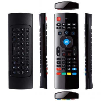 Control Remoto Air Mouse Inalámbrico Mini Teclado 2.4GHz con Giroscopio y Infrarrojos para Smart TV