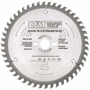 Sierra Circular CMT 287.049.10m D:250x3.2x30 Z:48 HDF -6° Neg