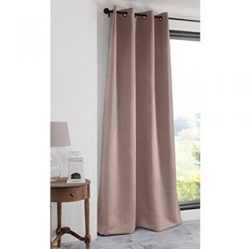 Cortina Opaca Unicolor 210gr/m2 con Ojetes para Sala o Dormitorio - Tamaño 140x280 - Cortina de Ventana Aislante y Oscurecedora - Disponible en 3 Tamaños para