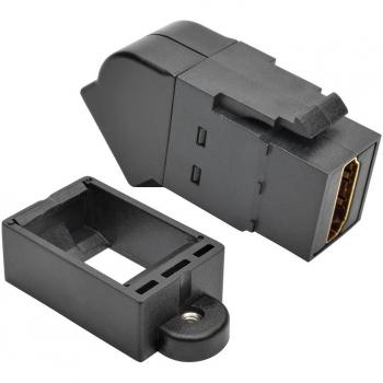 TRIPP LITE Black HDMI All-in-One Keystone/Panel Mount Angled Coupler