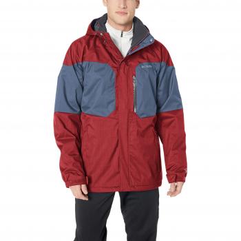 Columbia Chaqueta de Hombre, Alpine Action, Poliéster, Rojo