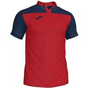 Joma Hobby II Short Sleeve Polo Shirt Red-Navy Unisex