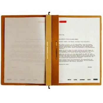Carpeta colgante doble Leitz Alpha A4, cartón natron de 250 g/m², color marrón