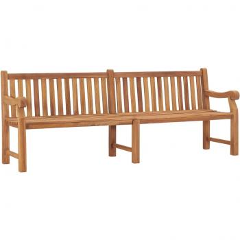 Solid Teak Wood Garden Bench 228 cm