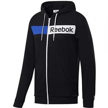 Reebok Te Linear Logo FZ Hoodie Sudadera, Hombre, Negro, S