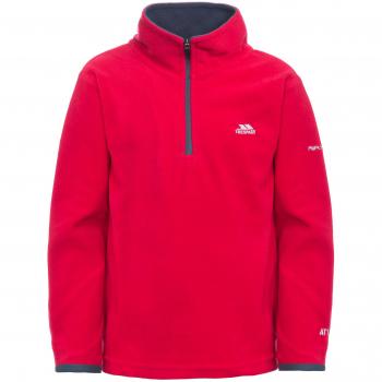 Trespass Kids Etto Red Half Zip Fleece Jacket - Size 5/6 Years
