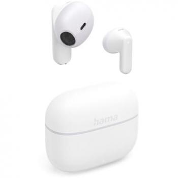 Auriculares Bluetooth Hama Freedom Light II TWS In-Ear con ANC y 20 horas de batería, Blanco