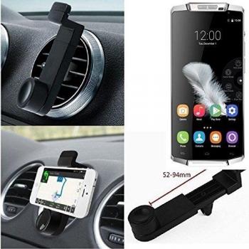 Titular Smartphone para el coche para Oukitel K10000. Parrilla del coche montaje del sostenedor del coche para el teléfono inteligente. De aplicación universal. Negro. Fácil de instalar, sujeción segura. Utilizar el teléfono como un dispositivo de na