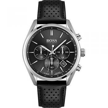 Hugo BOSS Men's Analogue Quartz Watch with Leather Calfskin Strap 1513816
