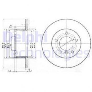Disco de freno DELPHI BG2556