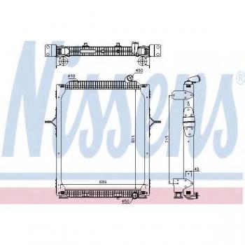 Radiador de Refrigeración del Motor NISSENS 67206 - Alta Eficiencia y Durabilidad