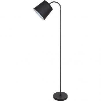Lámpara de Pie Godric E27 Tela Negra Metal Interruptor IP20 141cm Rabalux