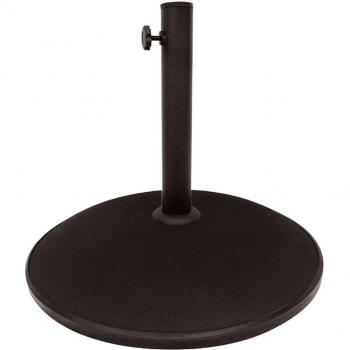 Base para Sombrilla Aktive Garden Forma Redonda Cemento 25Kg Negro 33Xø49,55 Cm