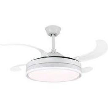 Universal Blue Altano 7042W Ventilador de Techo Blanco Aspas Retráctiles 6 Velocidades