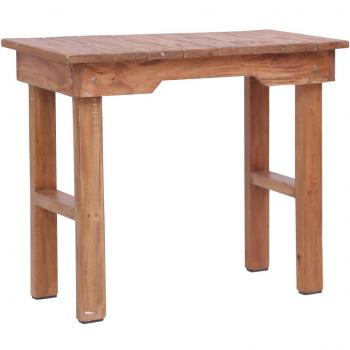 Solid Mahogany Wood End Table 27.6x13.8x23.6