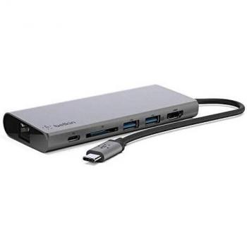 Belkin USB-C Multimedia Hub with Tethered USB-C Cable
