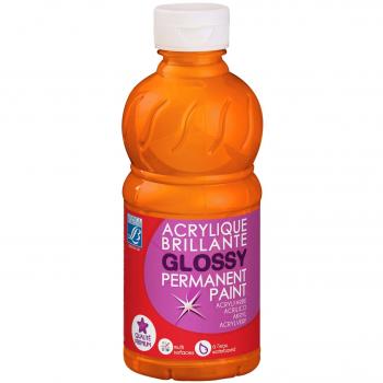 L&B Pintura acrílica, Color Naranja, 250 ML